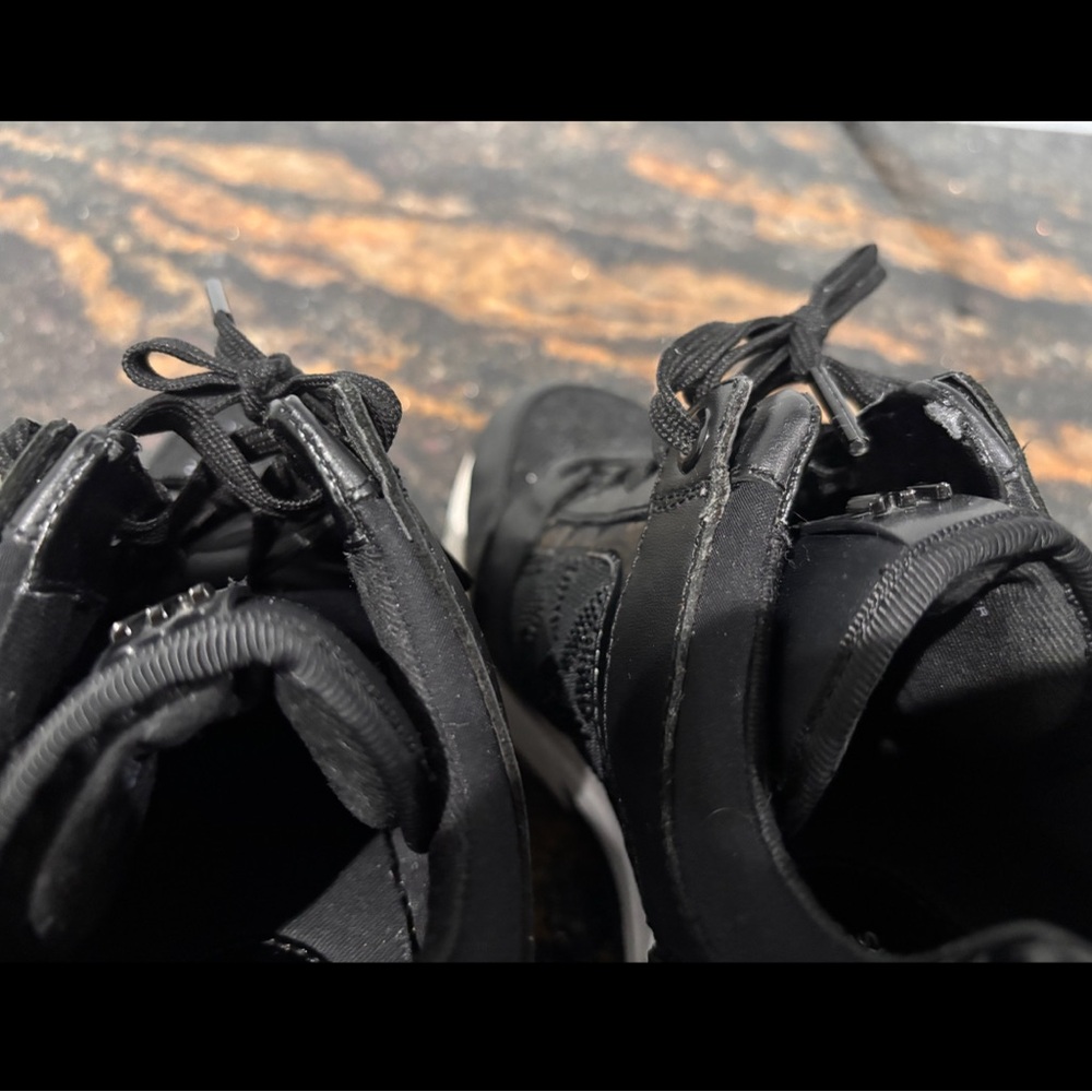 Michael Kors Black and White Lace-Up Sneakers - Picture 8 of 11